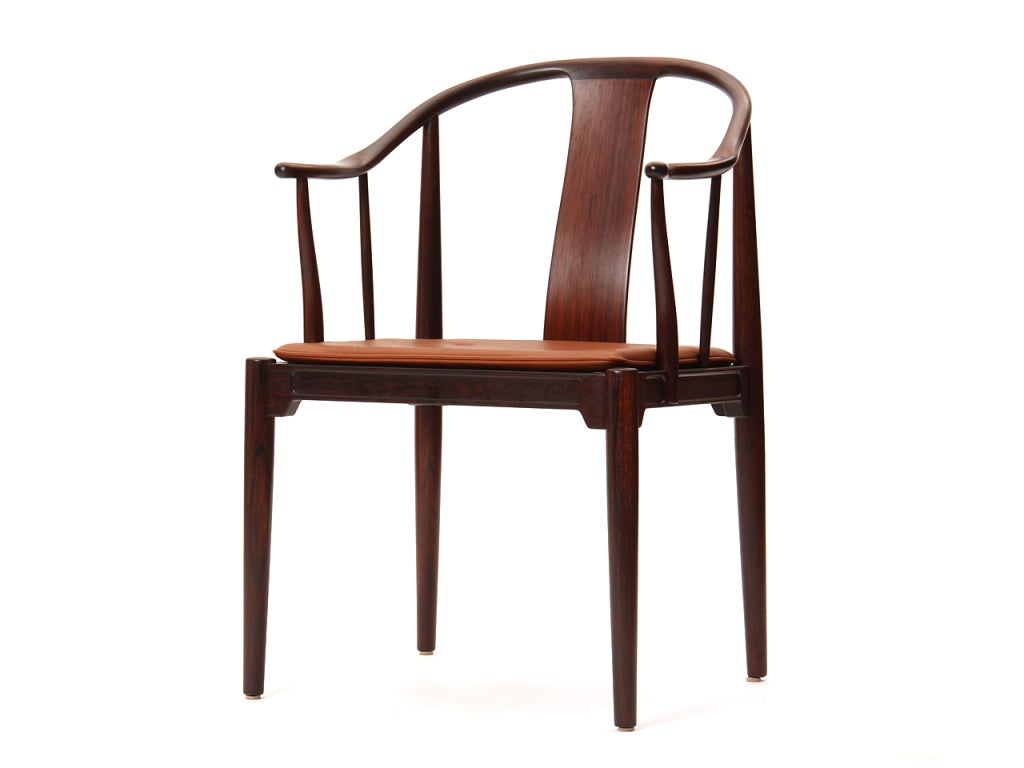 Rosewood Chinese Chairs by Hans J. Wegner In Excellent Condition In Sagaponack, NY