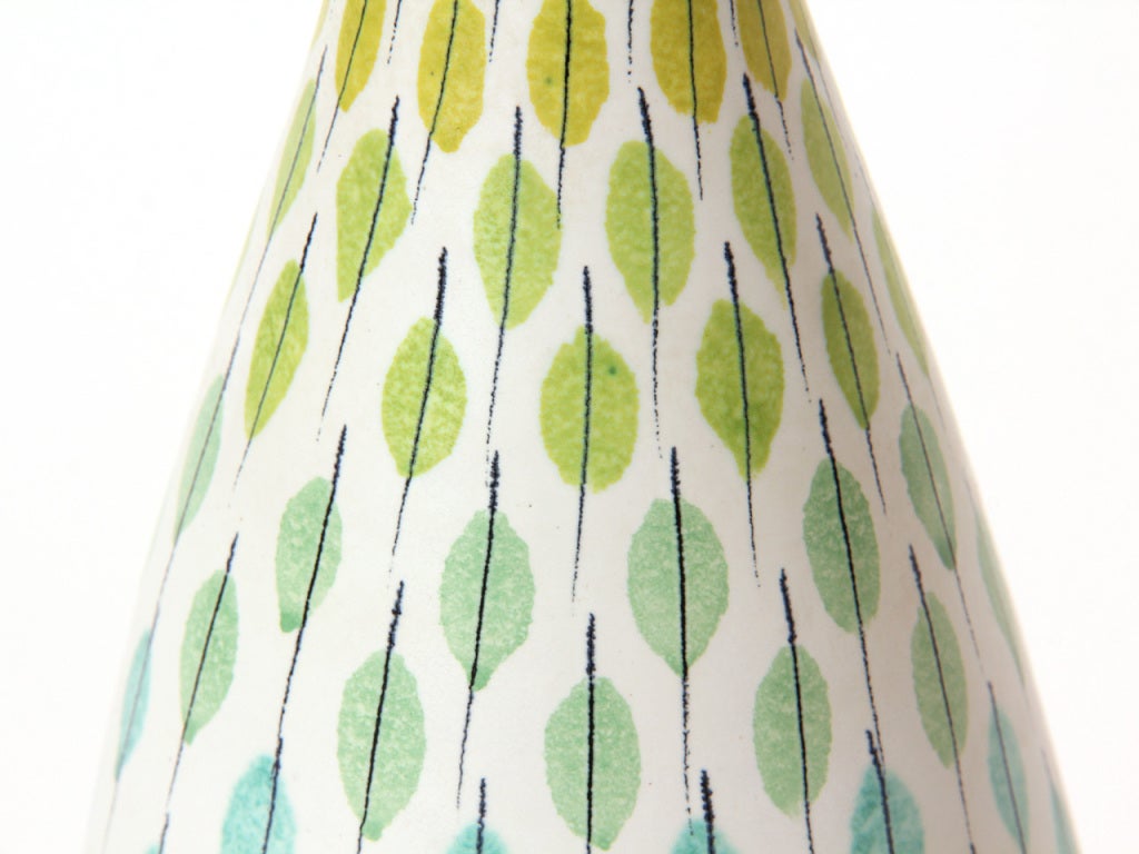 Multi-Color Ceramic Table Lamp In Good Condition In Sagaponack, NY