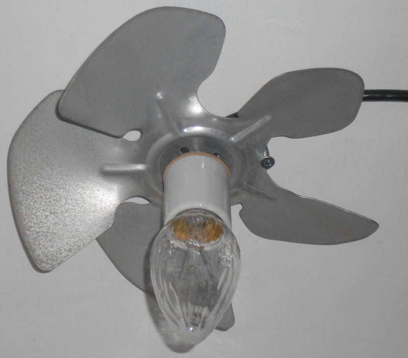 School Fan Blades as Pendant or Plug-in Light
