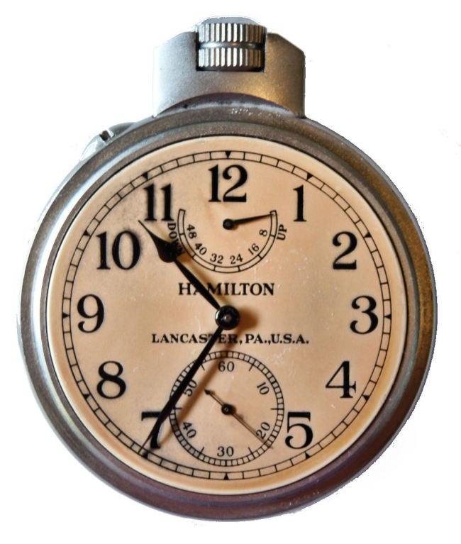 Mid-20th Century Hamilton WW II  M 22 Nautical Chronometer Navigation Watch For Sale