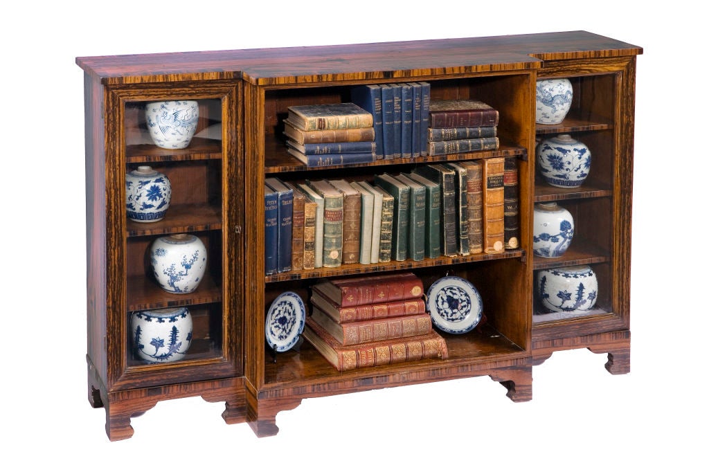 English Regency Coromandel Bookcase In Excellent Condition In New York, NY