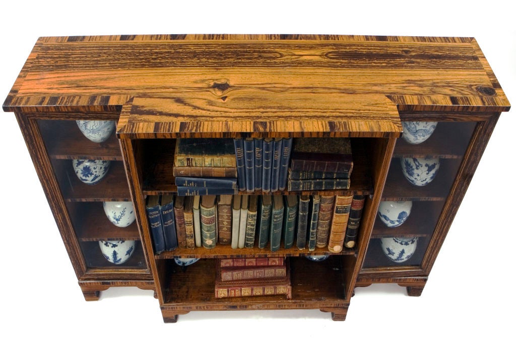 19th Century English Regency Coromandel Bookcase