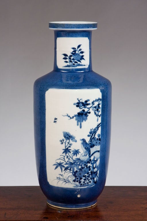 Cobalt blue and white Chinese porcelain club vase.

Tao Kuang