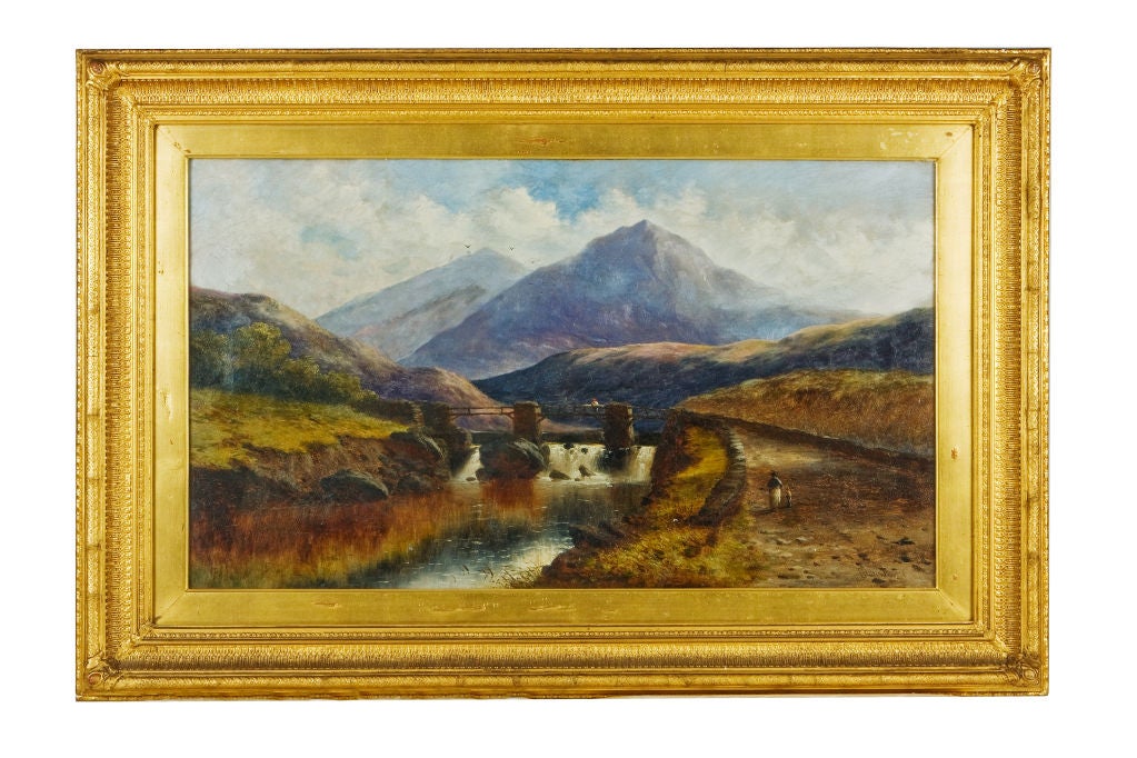 Welsh  landscape oil on canvas