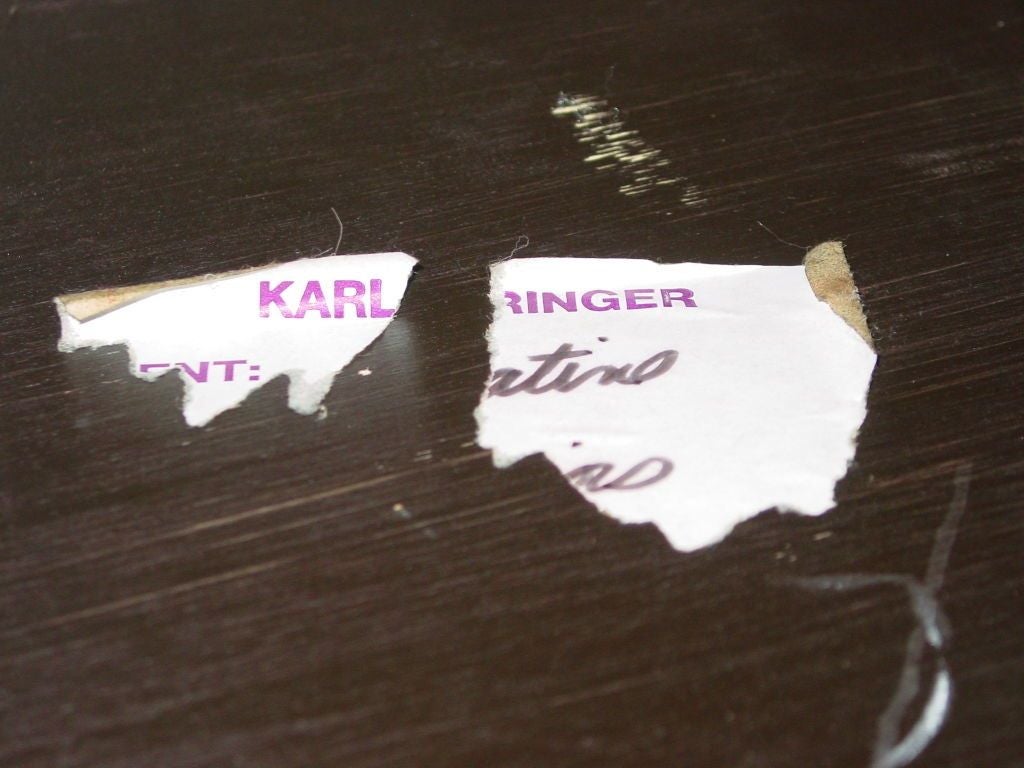 A Custom Made Karl Springer Parchment/Goatskin Dining Table 2