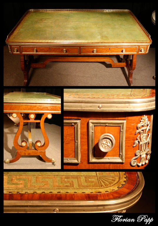 Exceptional Regency Partridgewood Writing Table. Circa 1810 3