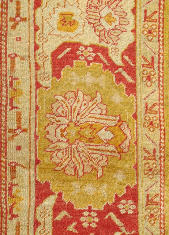 19th Century Gorgeous Antique Oushak Carpet