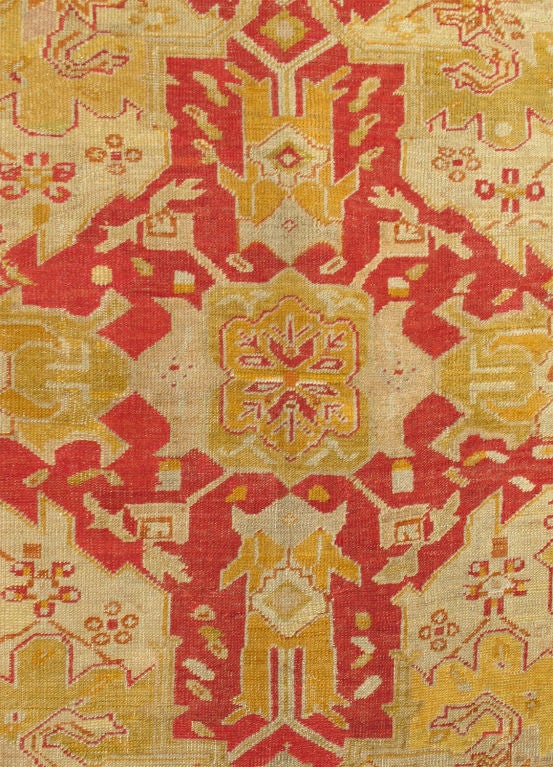 Gorgeous Antique Oushak Carpet 1