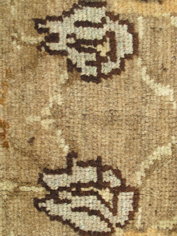 Mid-20th Century Vintage Turkish Tulu Carpet with Floral in 