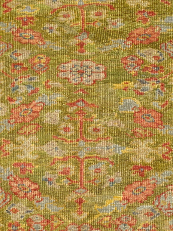 Antique Persian Ziegler Square Carpet In Good Condition In Atlanta, GA