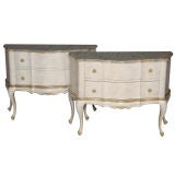Pair of Venetian Faux Painted Commodes