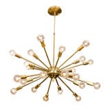 24 Arm Brass Sputnik Chandelier