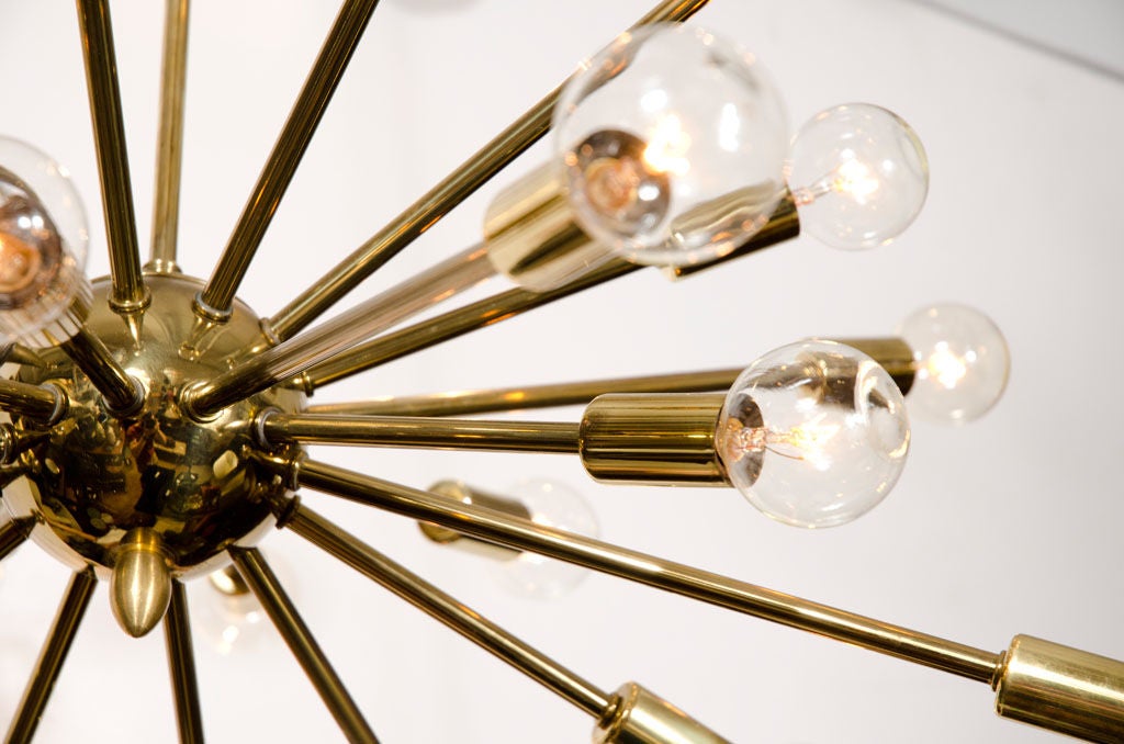 24 Arm Brass Sputnik Chandelier 6