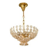 Petite Floral Crystal Chandelier