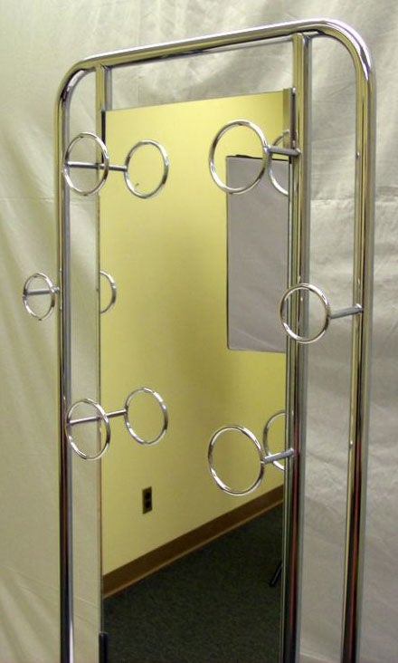 English Mid-Century Chrome Hall Stand