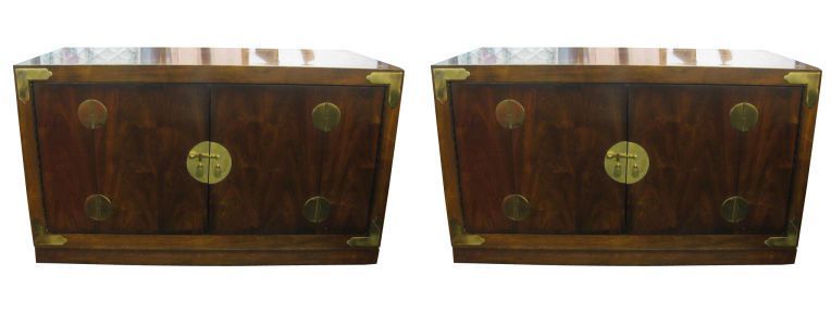 Pair of Exquisite Low Cabinets after Mastercraft