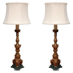 Pair of Prickets as Table Lamps 7