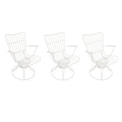 Vintage Outdoor Patio Swivel Chairs - 1960s - 3 available