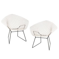 Harry Bertoia | Knoll, paire de chaises vintage Diamond