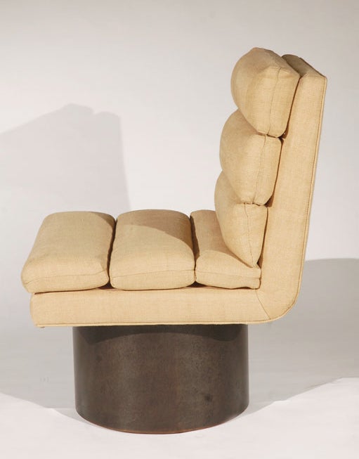 Late 20th Century A Set of Six Oversized 1970s Italian Swivel Chairs