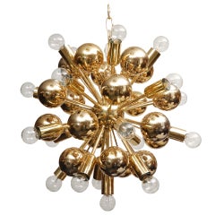 Austrian Brass Ball Sputnik Light