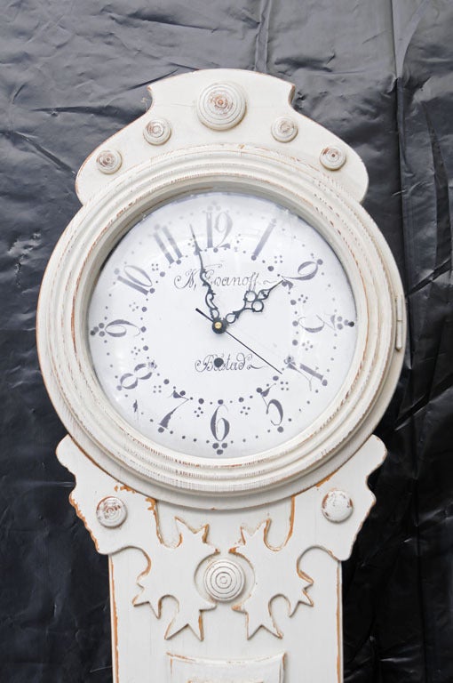 Swedish Gustavian  Floor  Clock