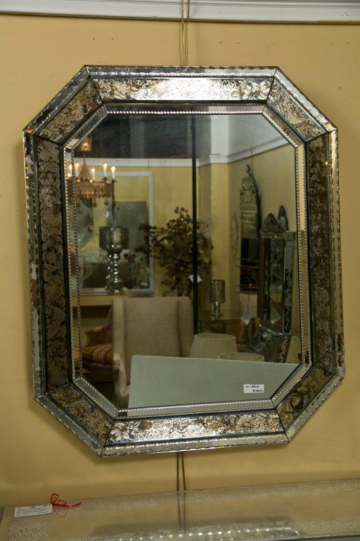 Vintage French Venetian Style Mirror