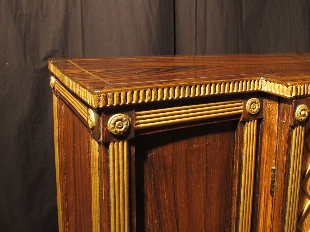 Stylish Pair Regency Rosewood Side Cabinets. English C 1815 2