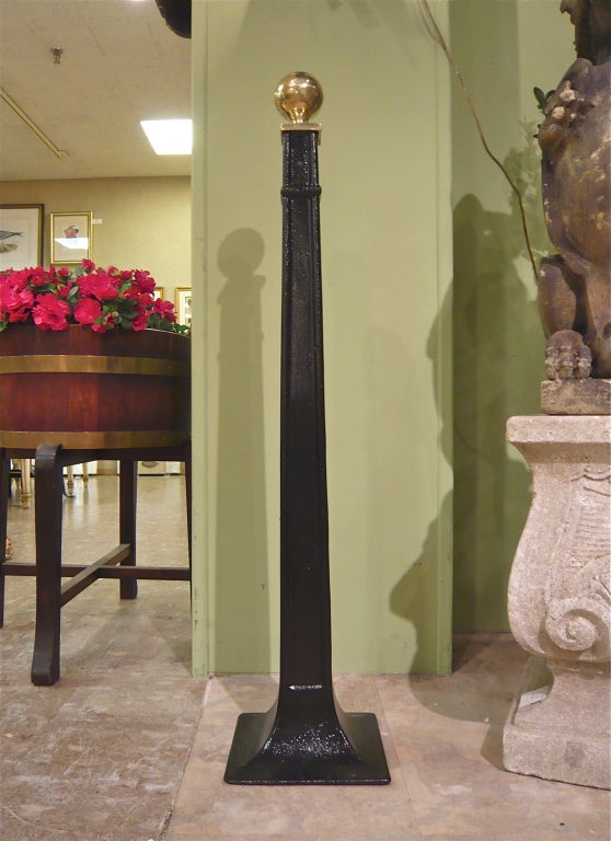 Pair of Cast Iron and Brass Stanchions 5
