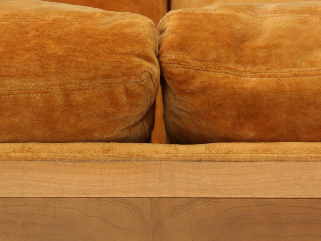 Burled Sofa By Milo Baughman 1