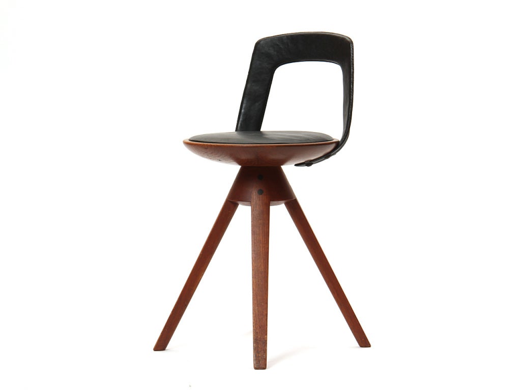 Danish Rare Petite Chair by Edvard and Tove Kindt-Larsen