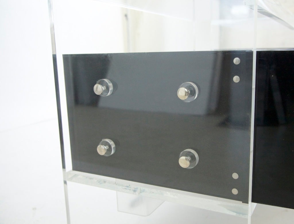 Pair of Lucite Nightstands | End Tables 1