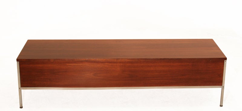 Mid-20th Century Paul McCobb Coffee Table with Shelf and Two Drawers For Sale
