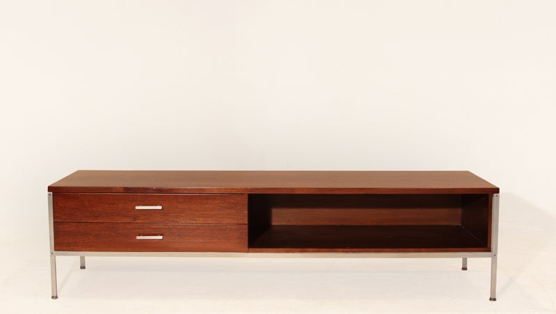 Paul McCobb Coffee Table with Shelf and Two Drawers