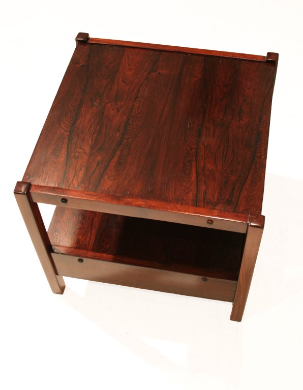 Mid-Century Brazilian Hardwood Side Tables by Celina Moveis  For Sale 2
