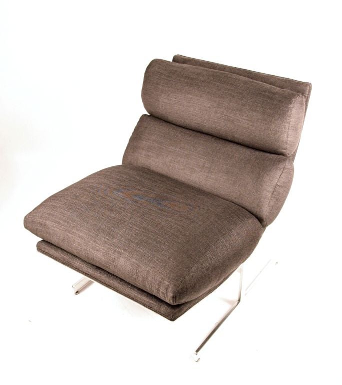 Sloped Steel Lounge Chair By Kipp Stewart 1