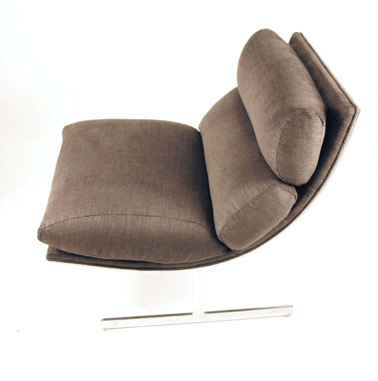 Sloped Steel Lounge Chair By Kipp Stewart 2