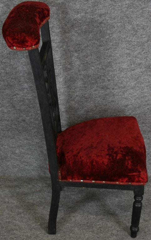 Antique Prie Dieu Prayer Chair Kneeler Cross Petitjean For Sale 4