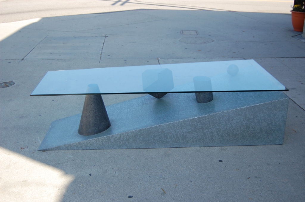 American Unique and Futuristic  French 1970s Coffee Table