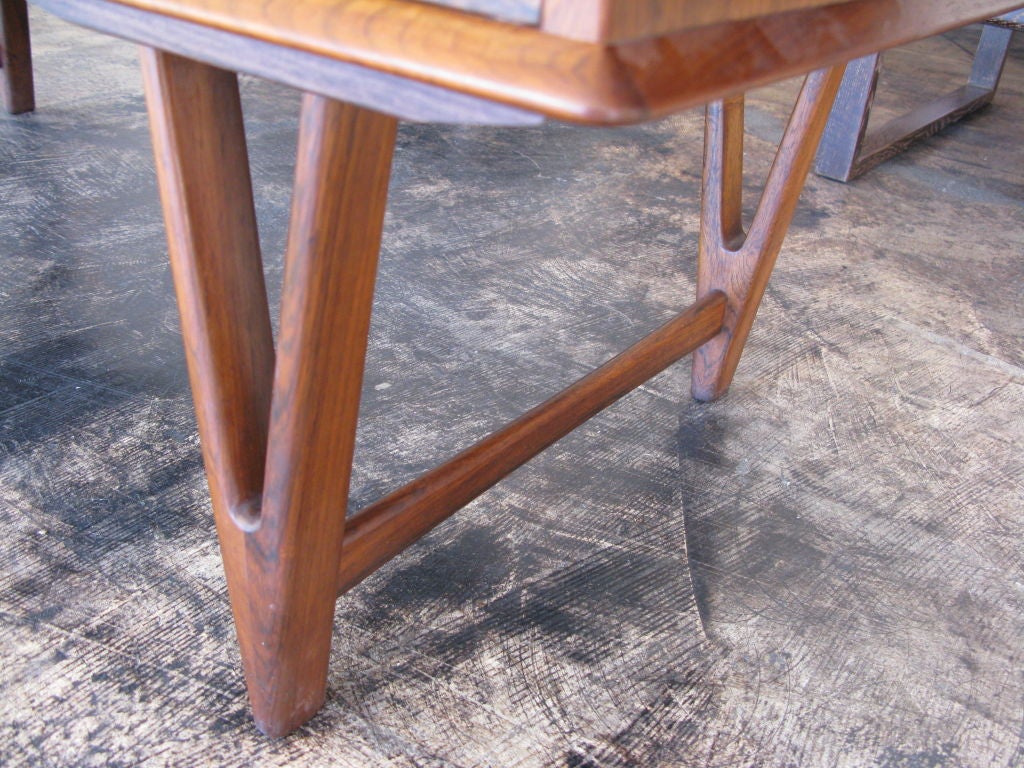E. W. Bach Rosewood Coffee Table / Media Stand 4