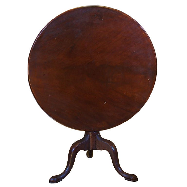 American Tilt Top Mahogany Tea Table