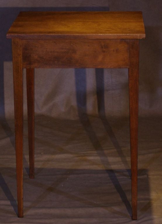 New England Federal Period  Cherry One Drawer  Stand 2