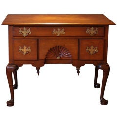 American Queen Anne Carved Cherry Low Boy / Dressing Table Ca. 1770