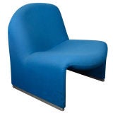 Sculptural Blue Chair by Giancarlo Piretti for Castelli