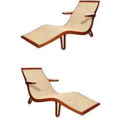 Edward Wormley Pair of Chaise Longues, 1957