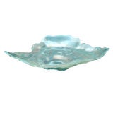 Vintage Breathtaking Iridescent Freeform Murano Glass Bowl