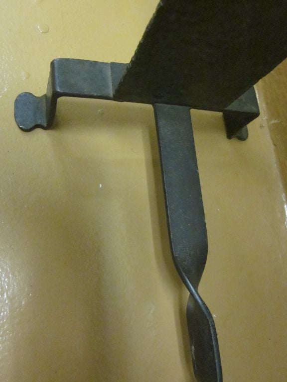 Französische Konsolen aus Schmiedeeisen und Stein im Mid-Century-Stil der 1930er Jahre im Angebot 3