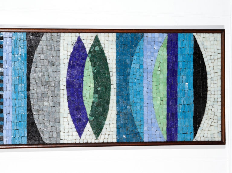 Evelyn and Jerome Ackerman
Ellipses
Framed mosaic panel