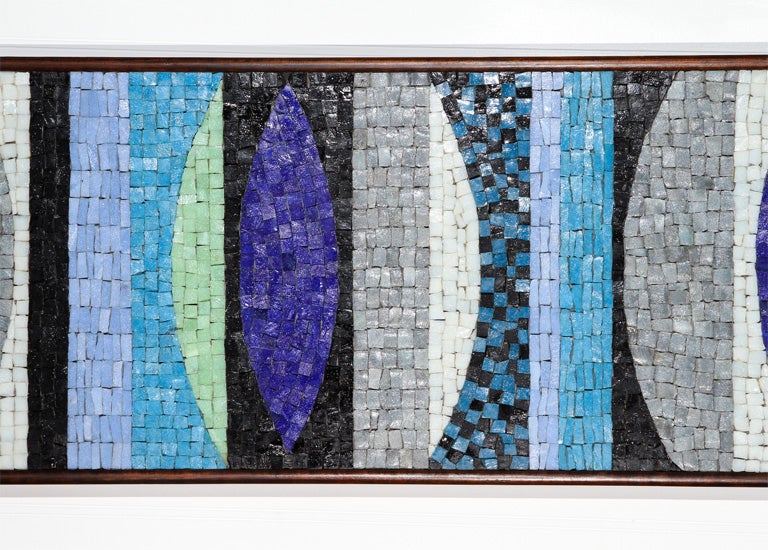 Mid-20th Century Evelyn and Jerome Ackerman Ellipses Mosaic Panel