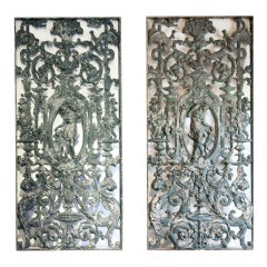 Pair of Used Cast Iron Gates from France